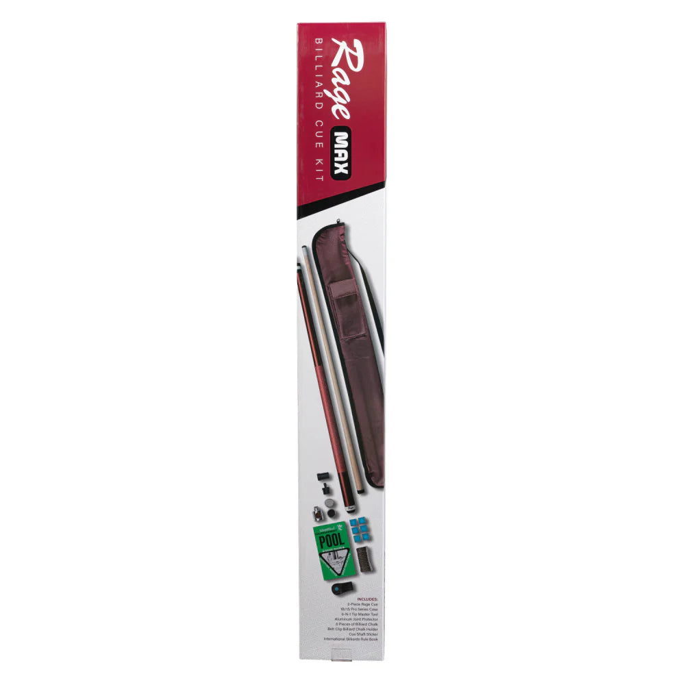 Rage Max Billiard Cue Kit - Linen Wrap
