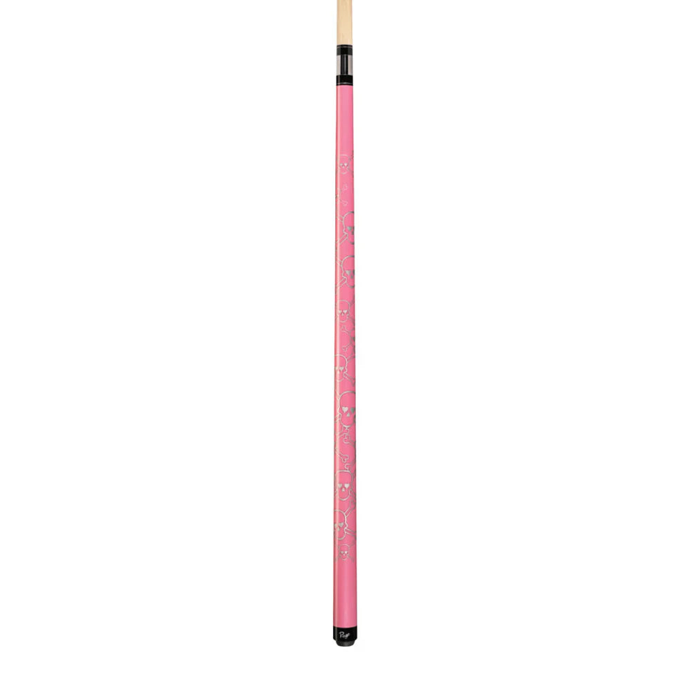 Rage Pink Cotton Candy Skull Wrapless Cue