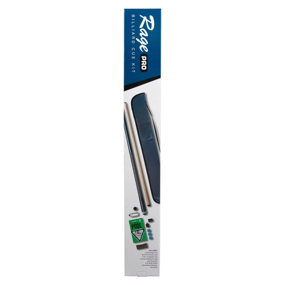 Rage Pro Billiard Cue Kit - Linen Wrap