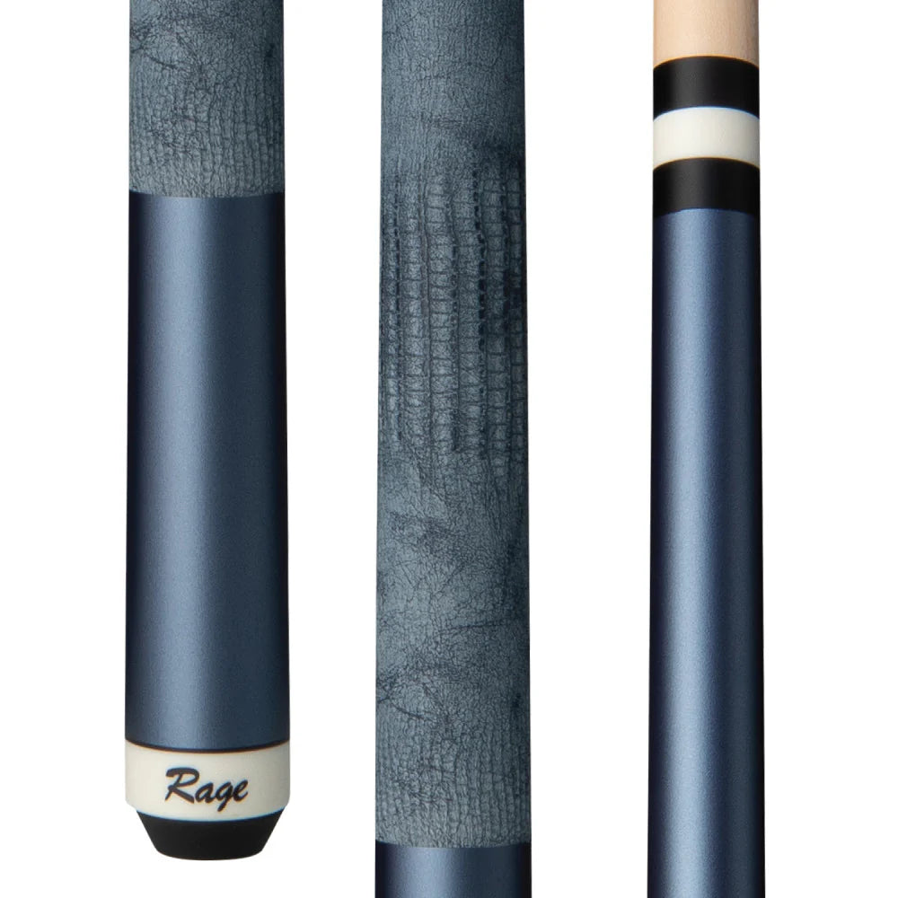 Rage Pro Billiard Cue Kit - Lizard Embossed Leather Wrap