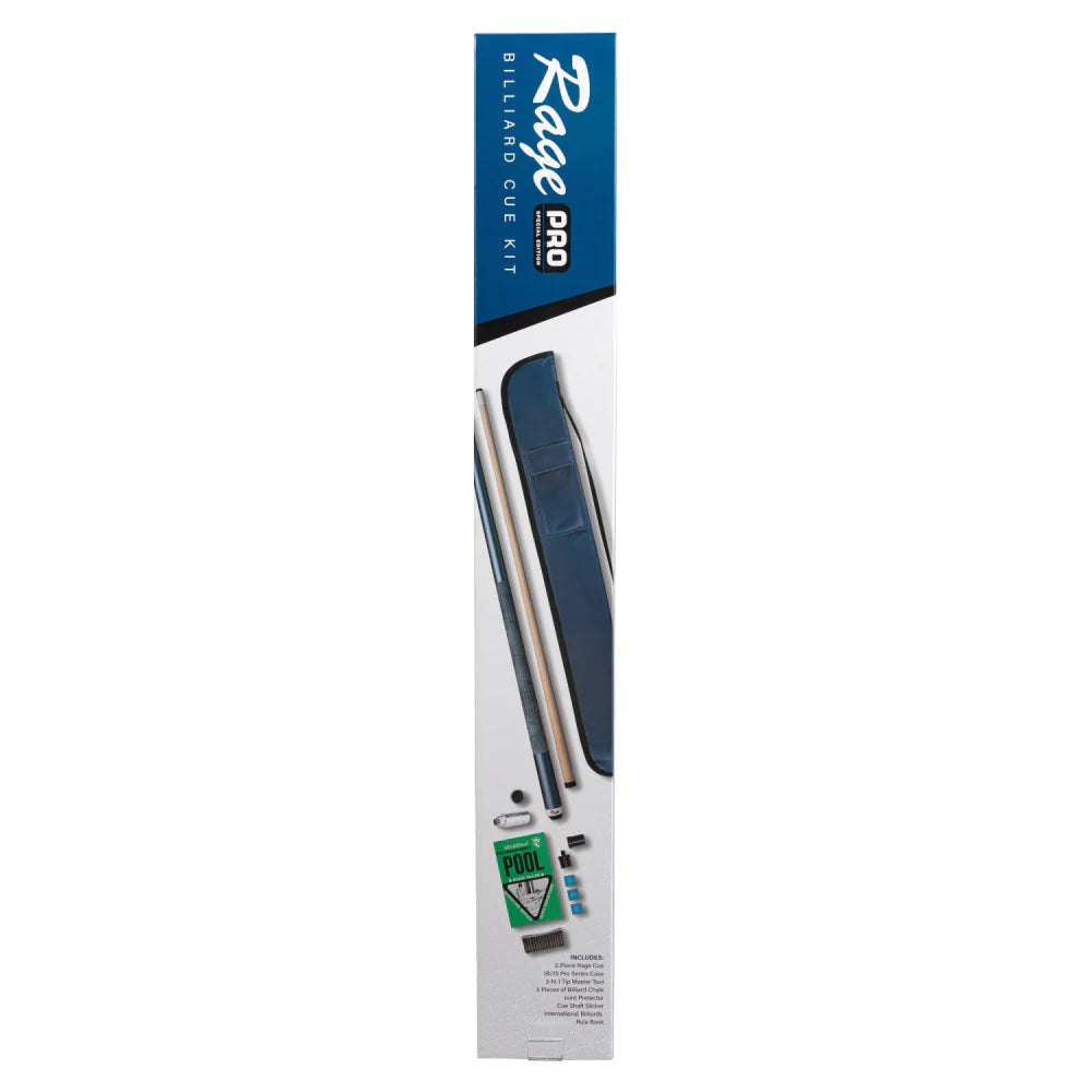 Rage Pro Billiard Cue Kit - Lizard Embossed Leather Wrap