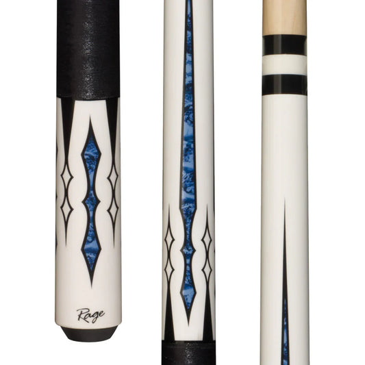 Rage White Rider Cue With Black Nylon Wrap