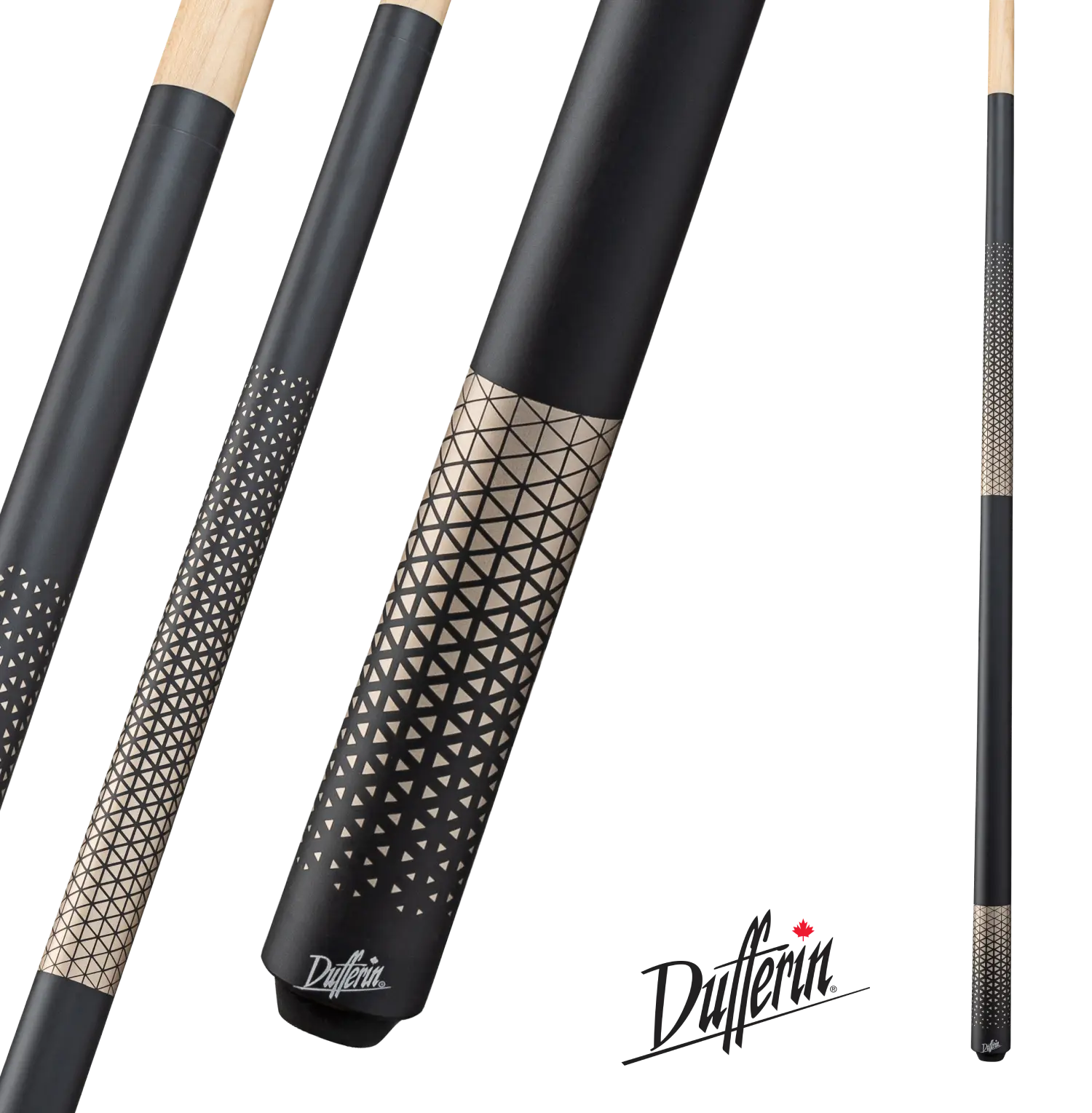 Dufferin Gold Triangle Pattern Cue - Wrapless