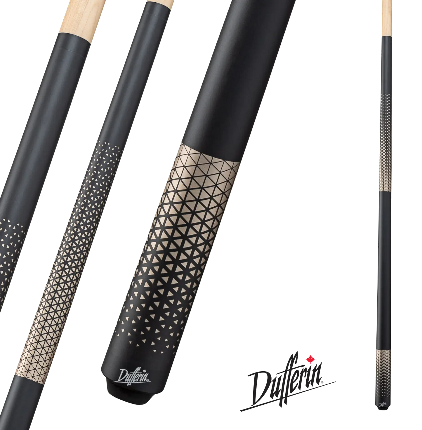 Dufferin Gold Triangle Pattern Cue - Wrapless