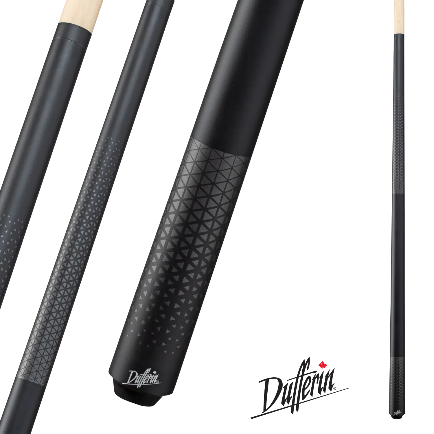 Dufferin Gunmetal Triangle Pattern Cue - Wrapless