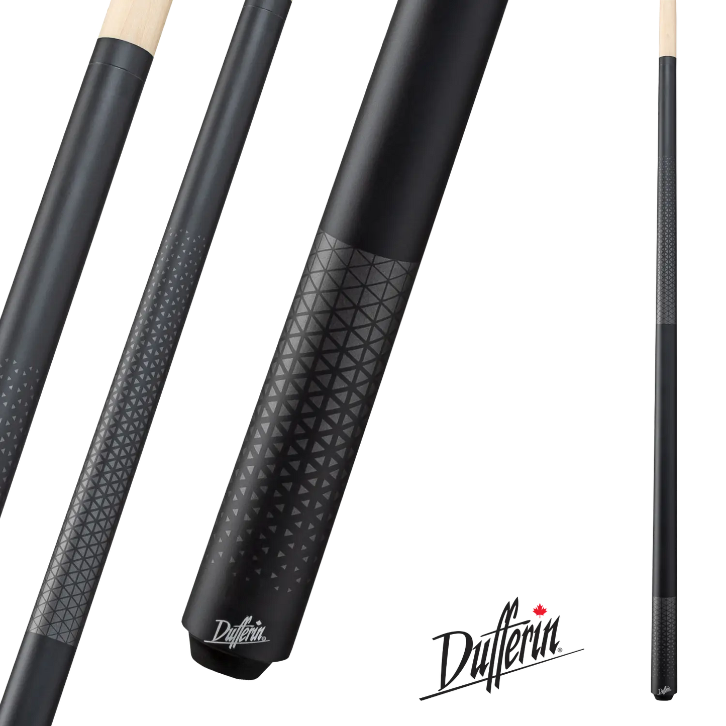 Dufferin Gunmetal Triangle Pattern Cue - Wrapless