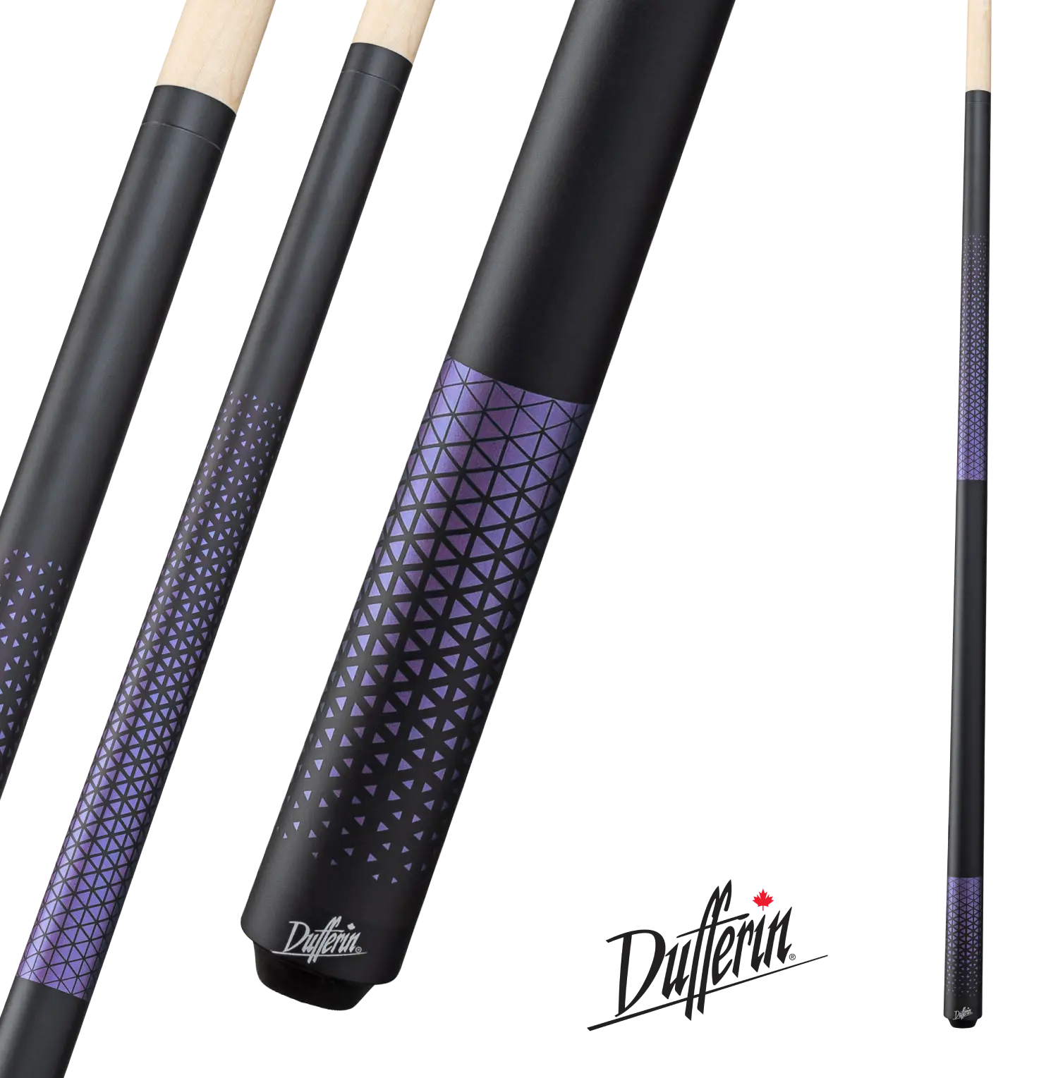 Dufferin Purple Triangle Pattern Cue - Wrapless