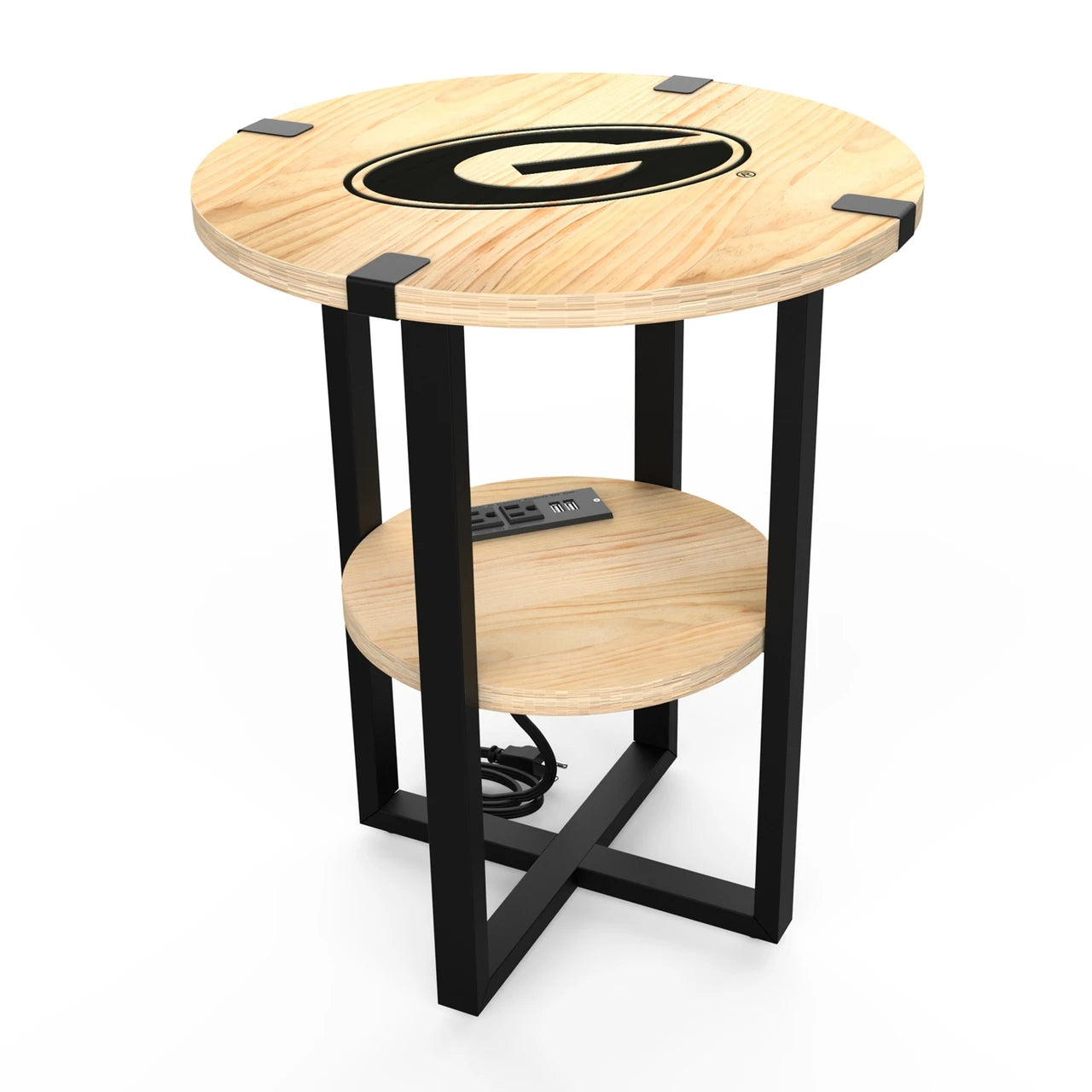 Wave7 Side Table with Charger