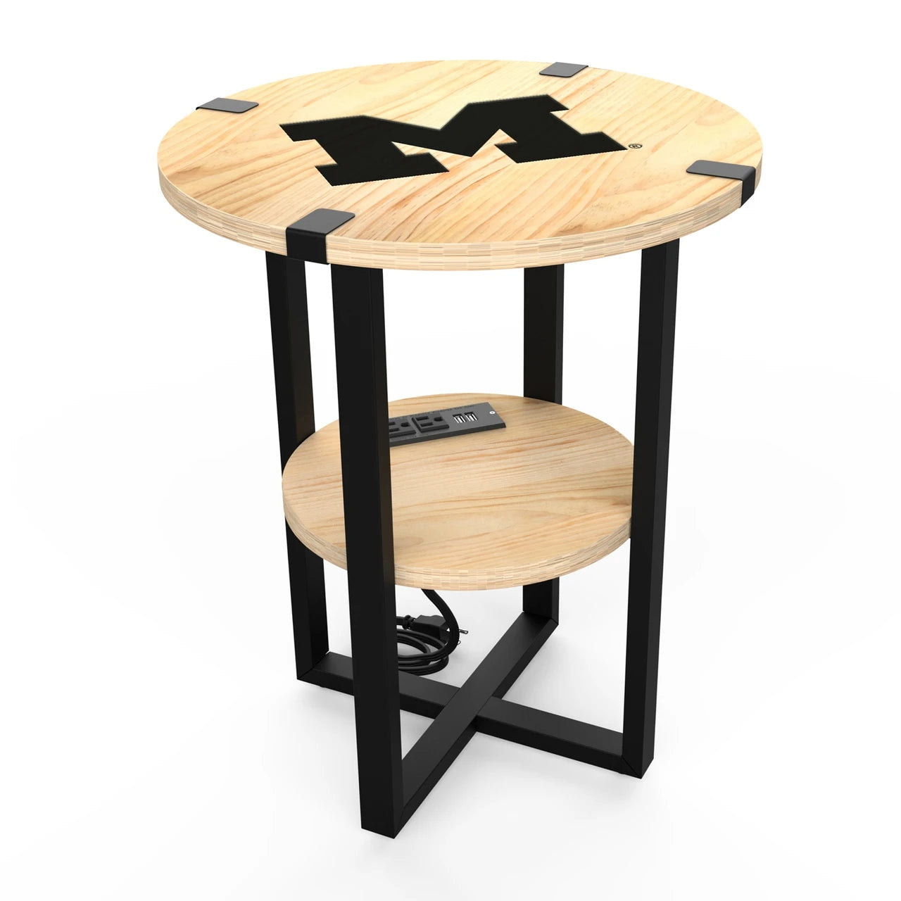 Wave7 Side Table with Charger